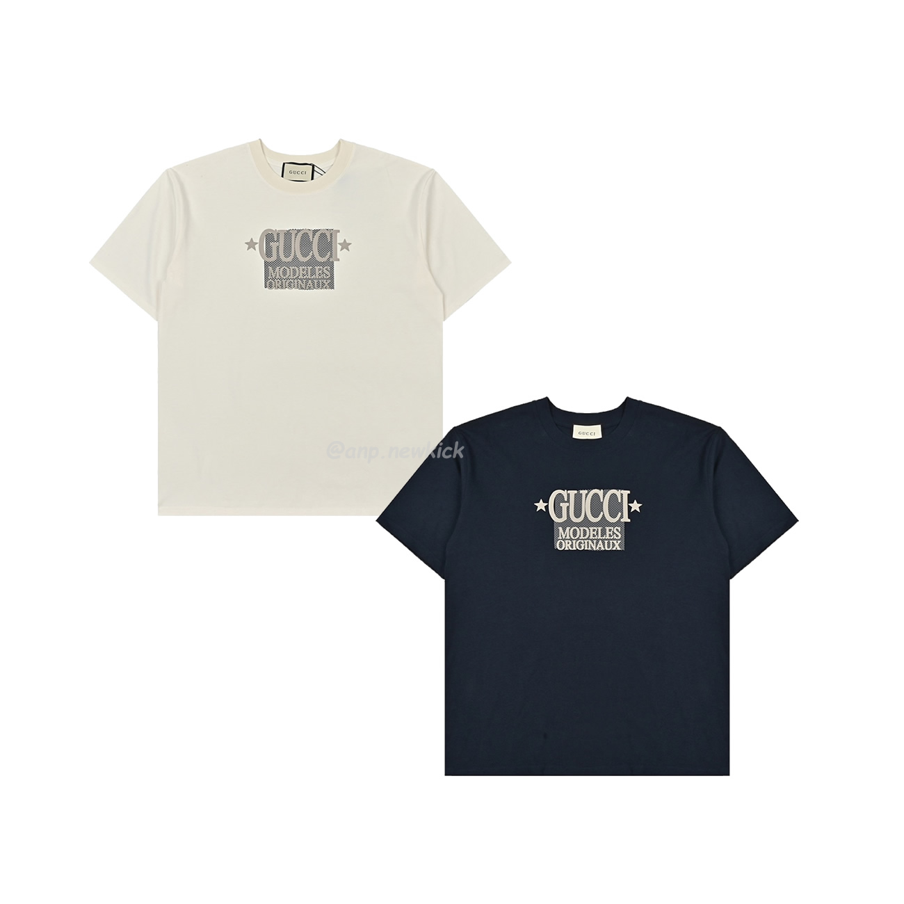 Gucci 24ss Star Tag G Letter Printed Short Sleeved T Shirt (1) - newkick.org